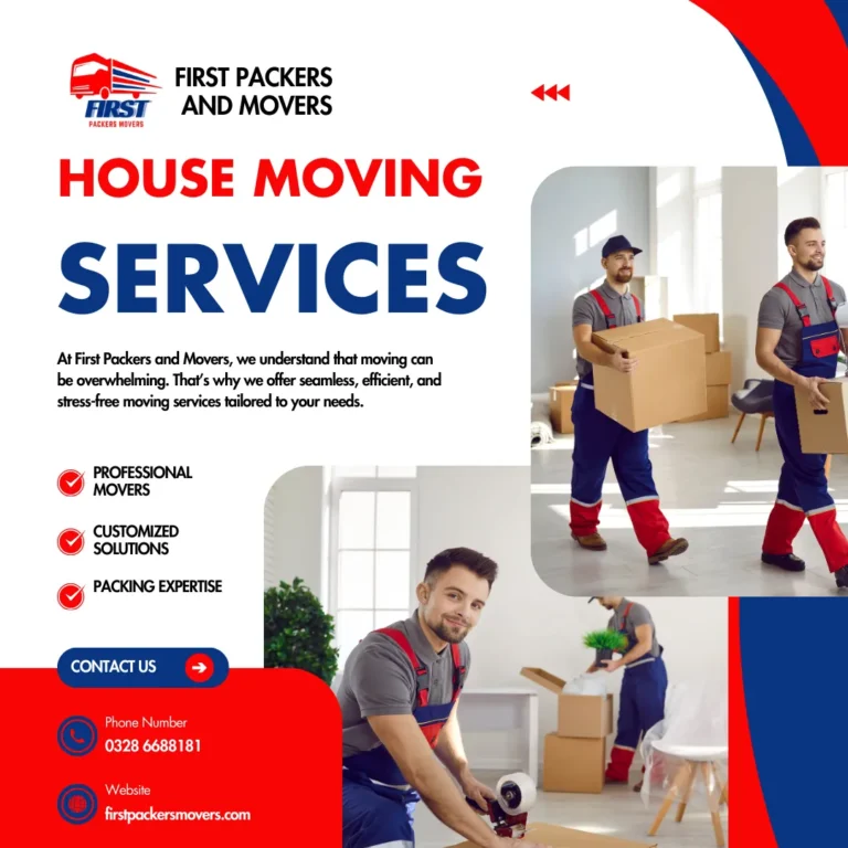 First Packers and Movers Company in Lahore